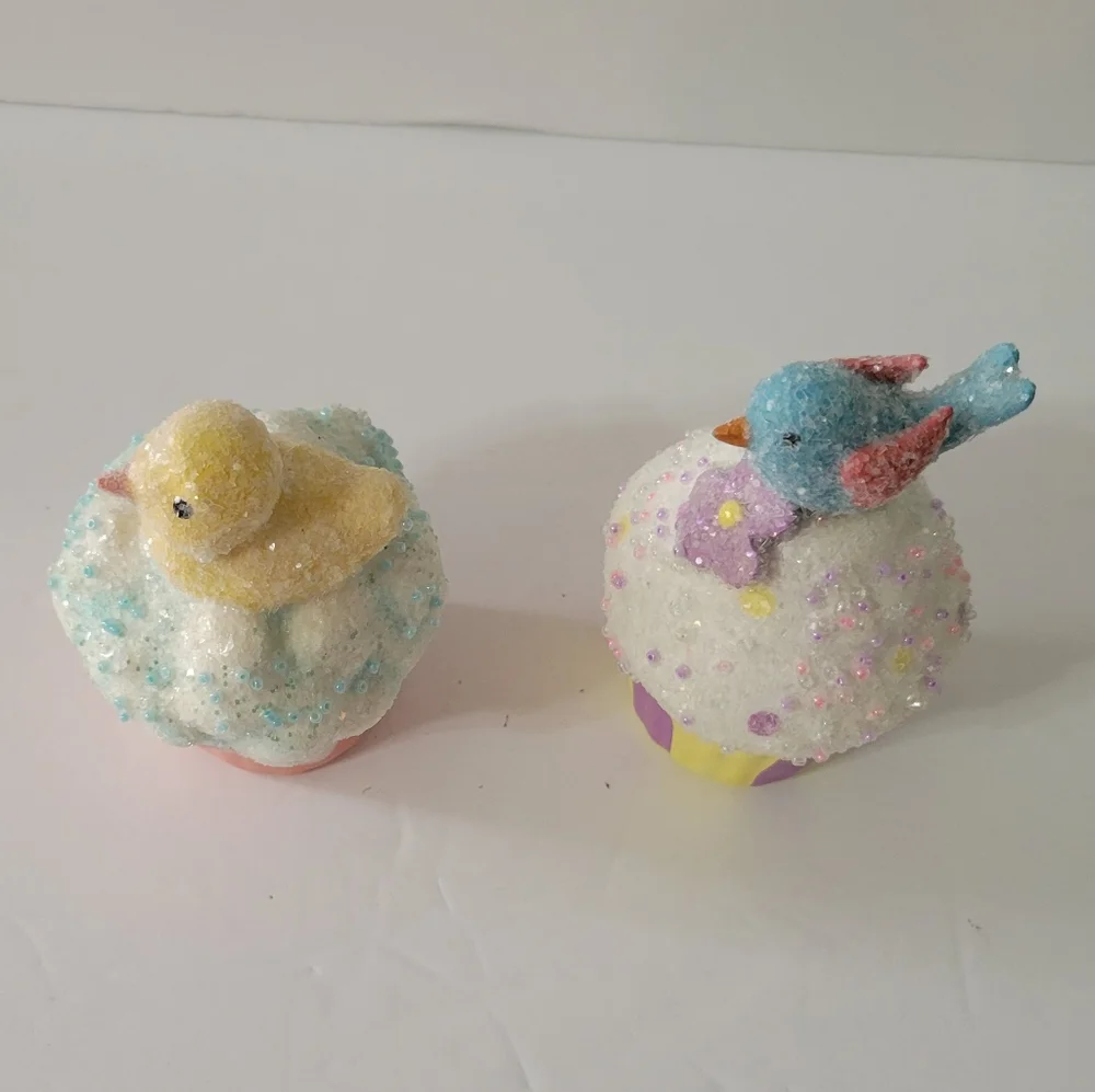 Pier 1 Imports Spring Cupcake Figurines
